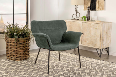 Nerris Upholstered Flared Arm Accent Chair IvyIvy