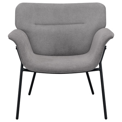 Nerris Upholstered Flared Arm Accent Chair Ash GreyAsh Grey