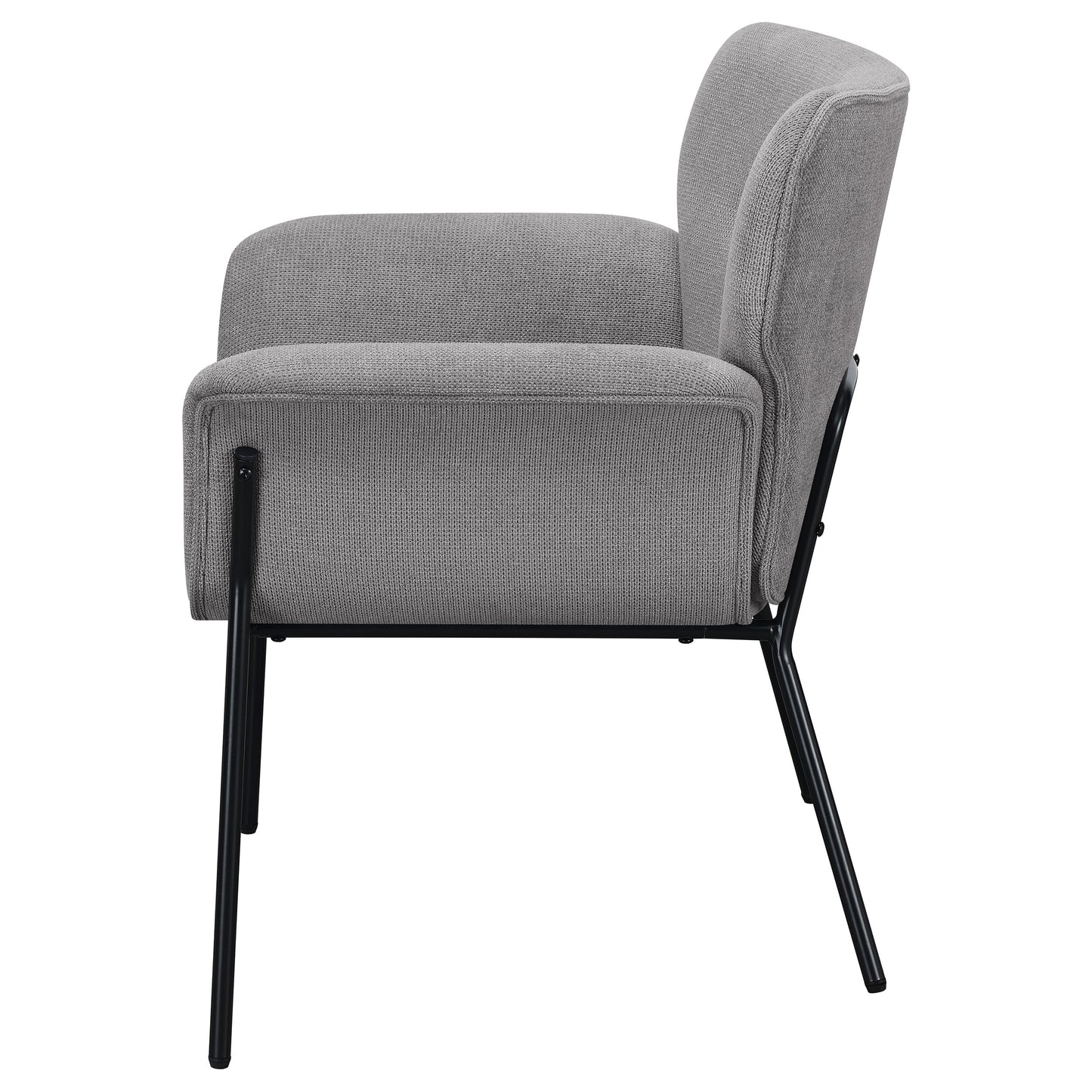 nerris upholstered flared arm accent chair ash greyash grey