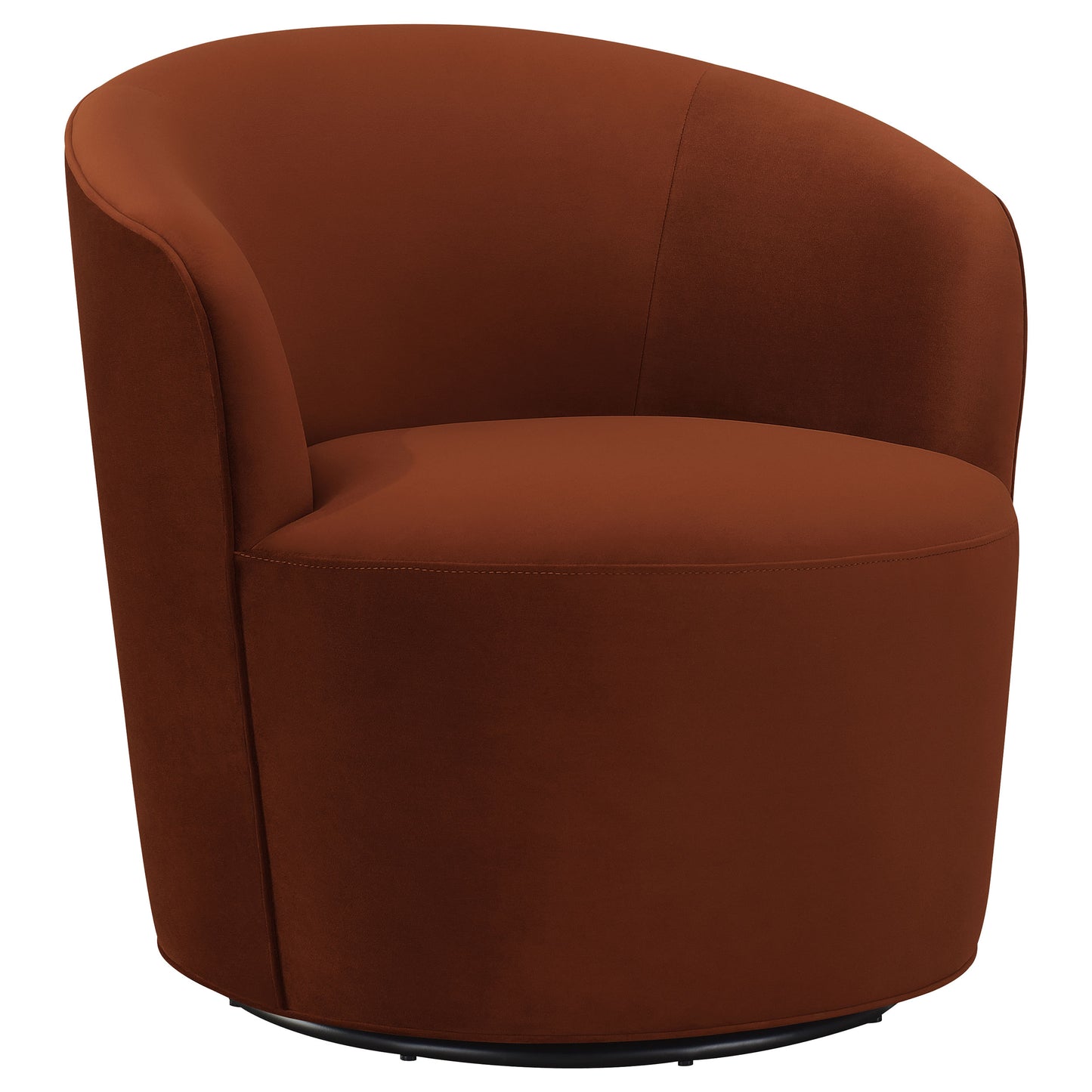 paris upholstered barrel back swivel chair burnt orangeburnt orange