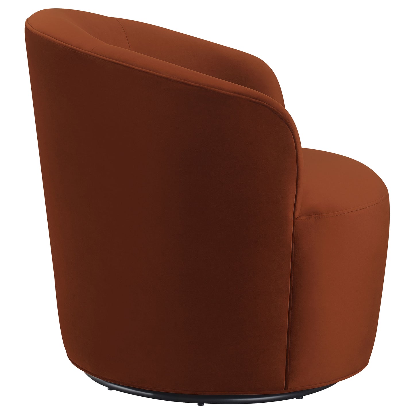 paris upholstered barrel back swivel chair burnt orangeburnt orange