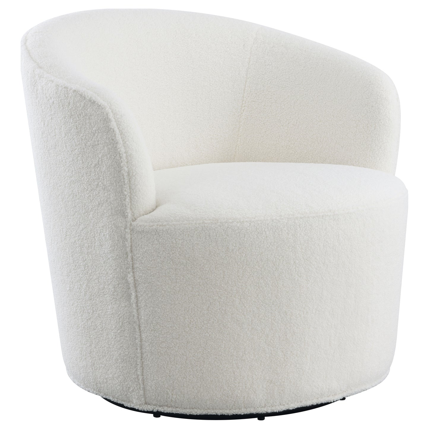 paris upholstered barrel back swivel chair whitewhite