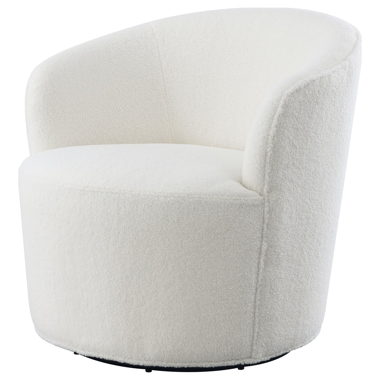 paris upholstered barrel back swivel chair whitewhite