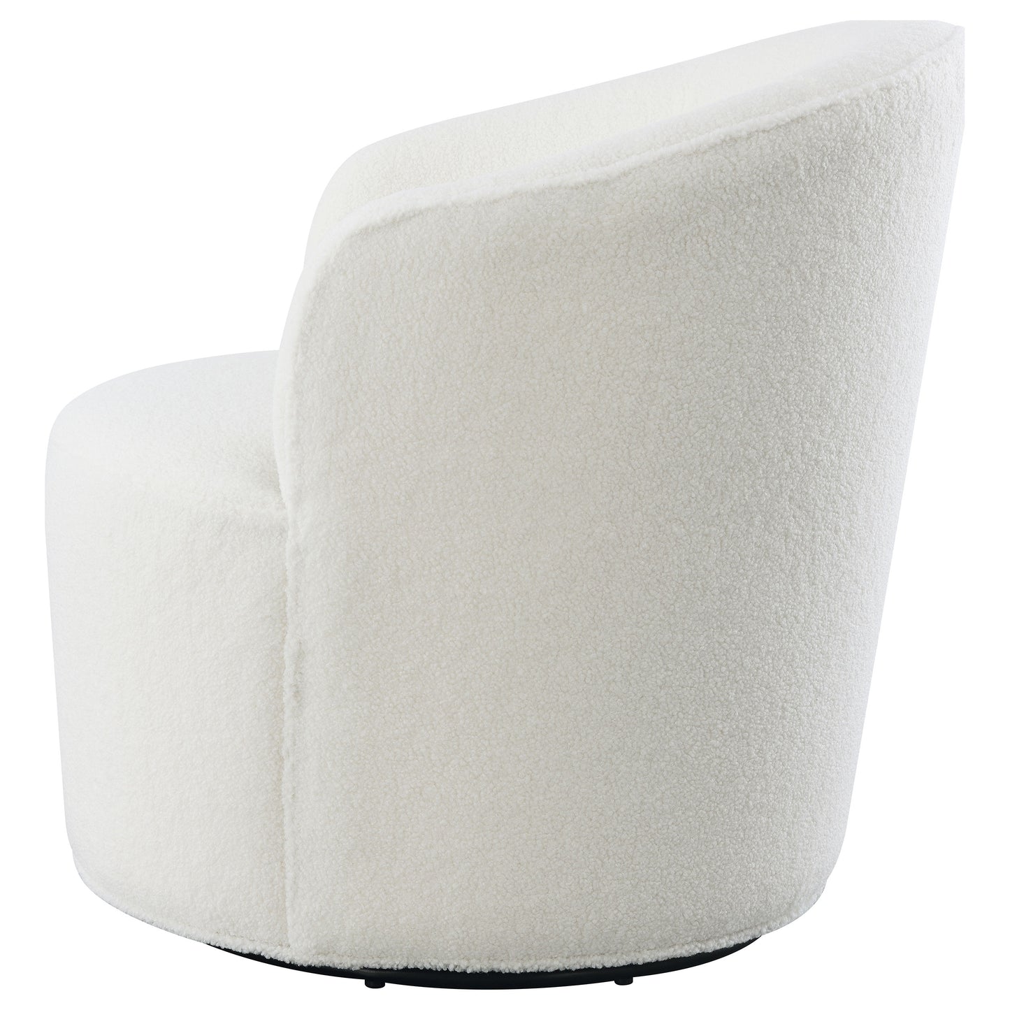 paris upholstered barrel back swivel chair whitewhite