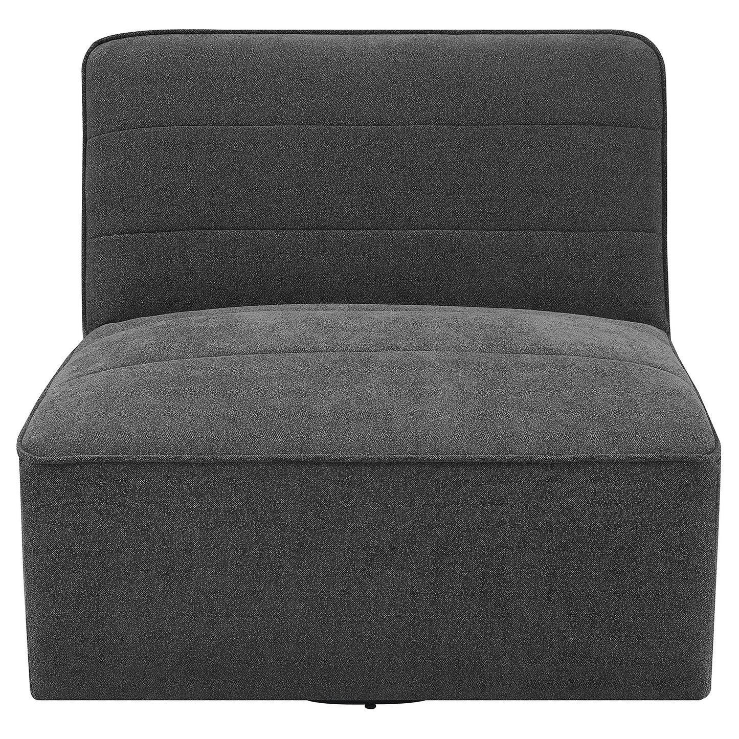 daphne upholstered armless swivel chair dark charcoaldark charcoal