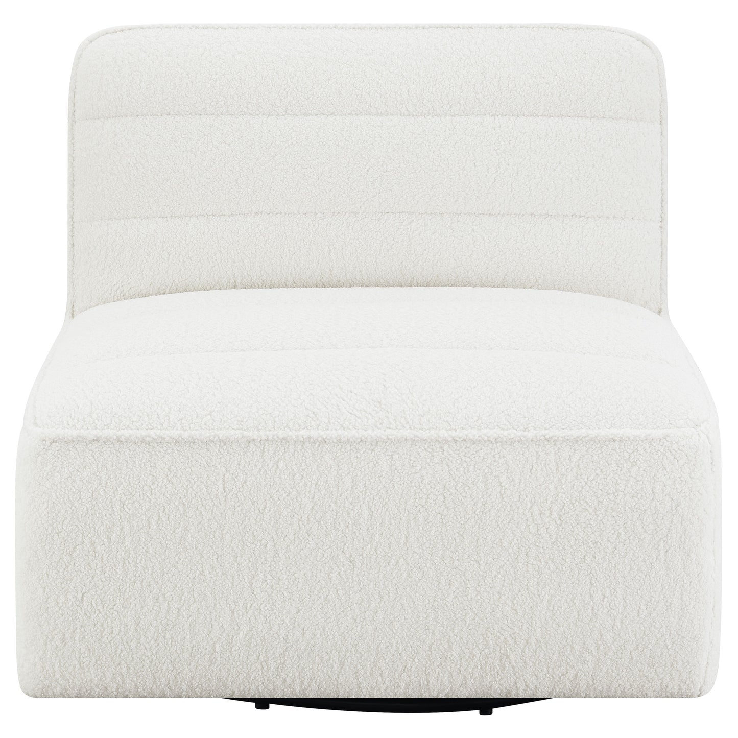 daphne upholstered armless swivel chair naturalivory