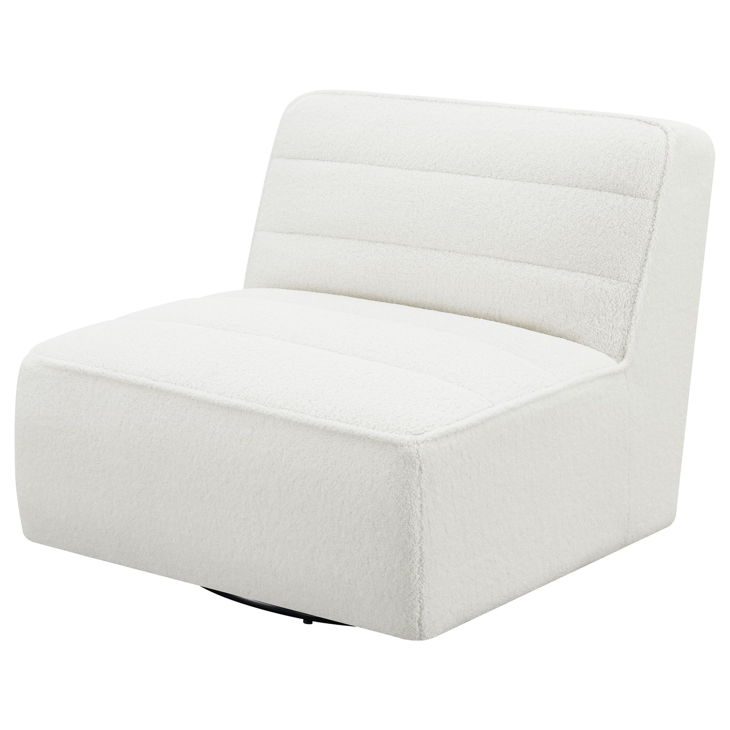 daphne upholstered armless swivel chair naturalivory