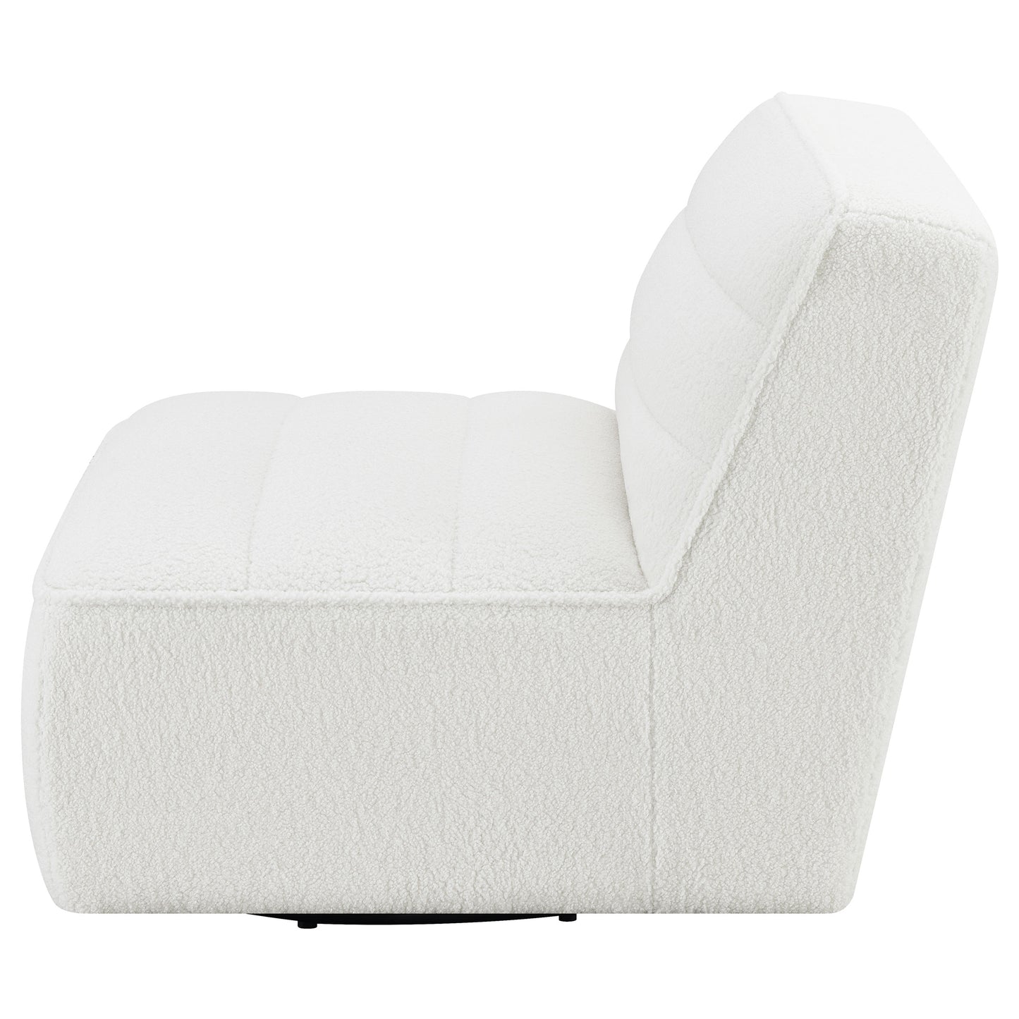 daphne upholstered armless swivel chair naturalivory