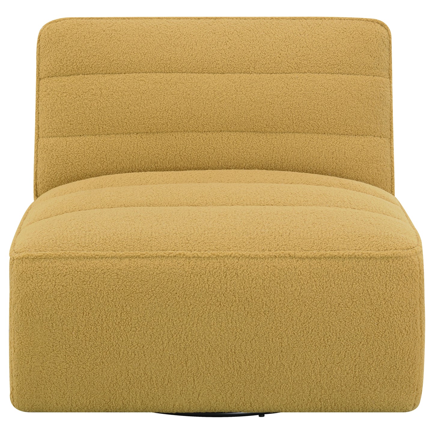 daphne upholstered armless swivel chair mustardmustard