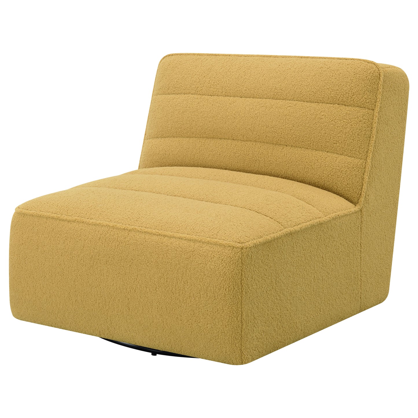 daphne upholstered armless swivel chair mustardmustard