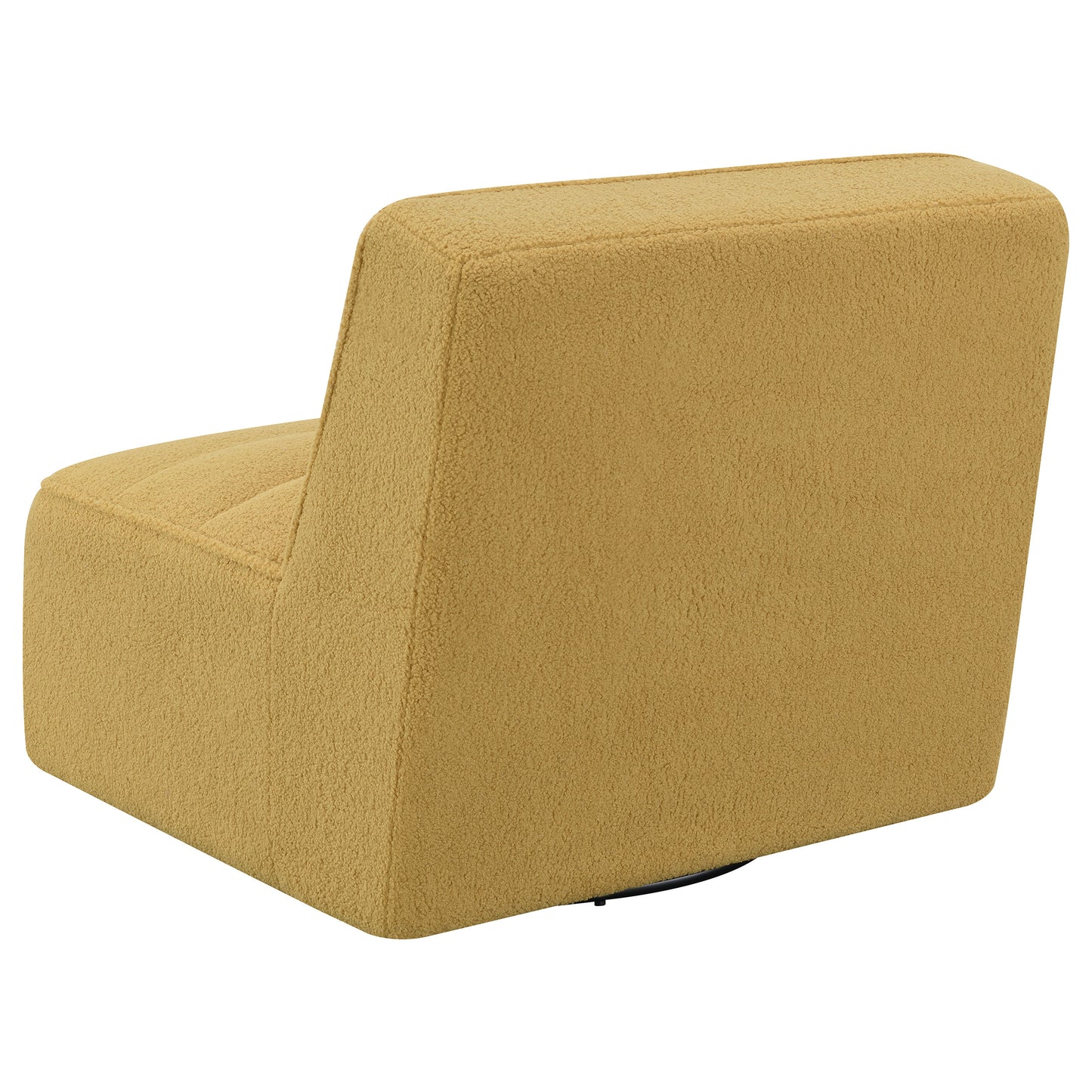 daphne upholstered armless swivel chair mustardmustard