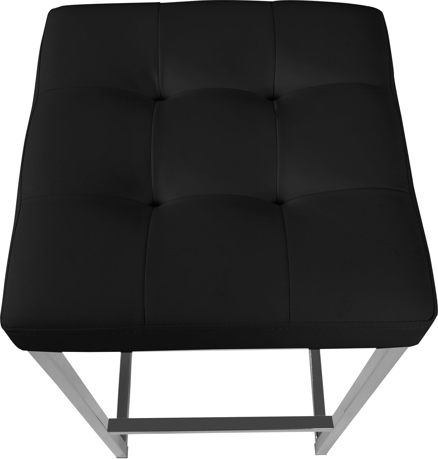 maldives black vegan leather stool