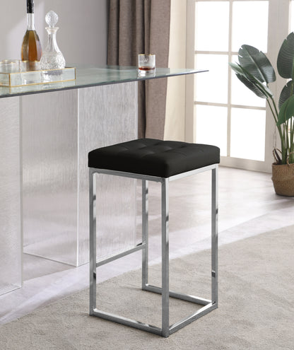 Omni Black Faux Leather Stool C