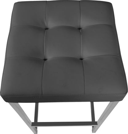 Maldives Grey Vegan Leather Stool