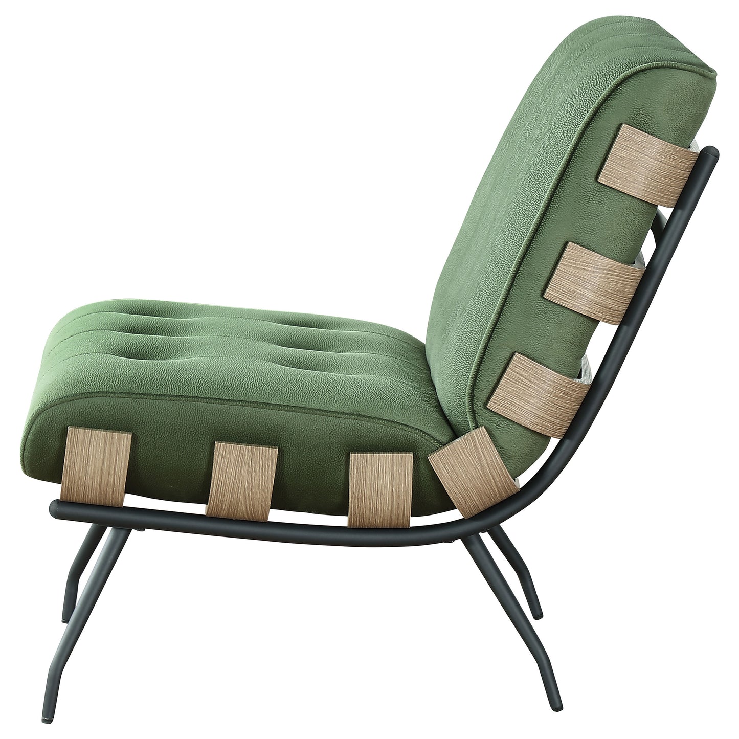 dustin upholstered tufted armless accent chair greengreen