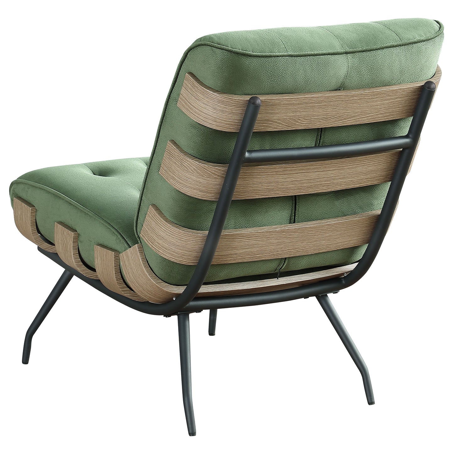 dustin upholstered tufted armless accent chair greengreen