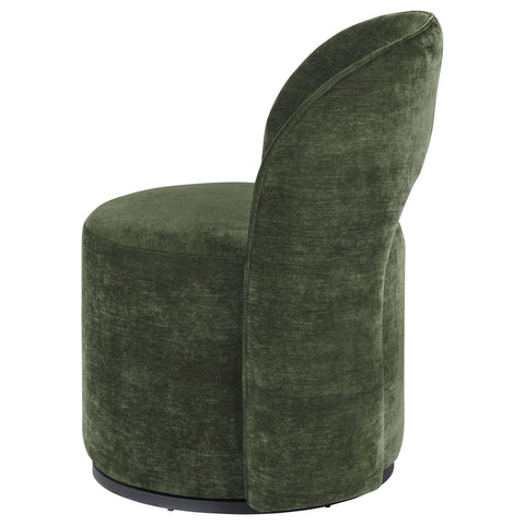 Doyle Velvet Upholstered Swivel Accent Chair Olive Green