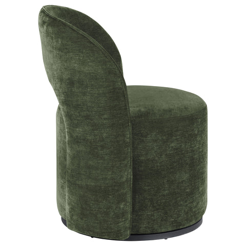Doyle Velvet Upholstered Swivel Accent Chair Olive Green