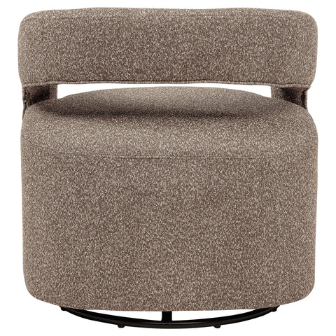 Kline Boucle Upholstered Swivel Accent Chair Rocky Road