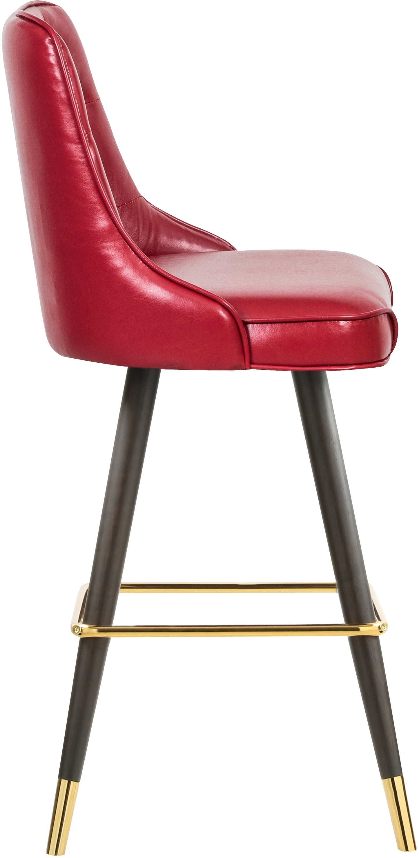 arch red faux leather counter/bar stool c