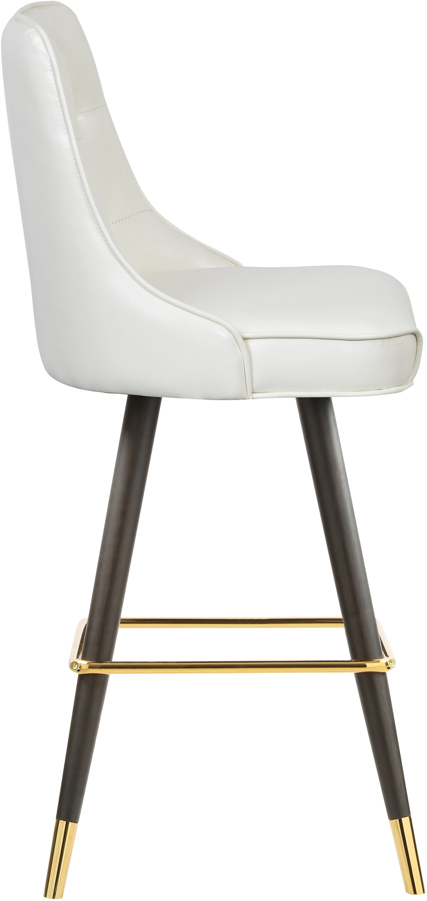 arch white faux leather counter/bar stool c