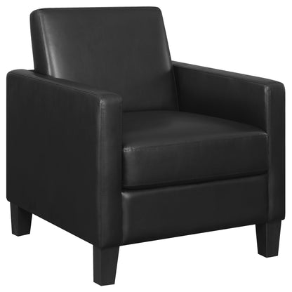 Kenyon Upholstered Track Arm Accent Chair BlackBlack