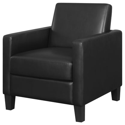 Kenyon Upholstered Track Arm Accent Chair BlackBlack