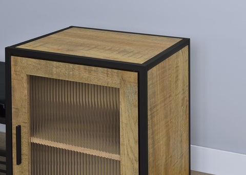 Berning Shoe Storage Entryway Bench with Cabinet Mango and Black
