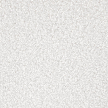 Bleker Faux Sheepskin Upholstered Round Storage Ottoman IvoryWhite