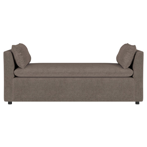 Krish Upholstered Accent Bench with Armrests BrownBrown