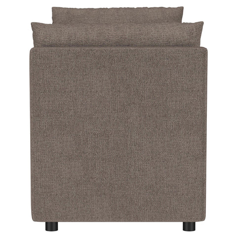 Krish Upholstered Accent Bench with Armrests BrownBrown
