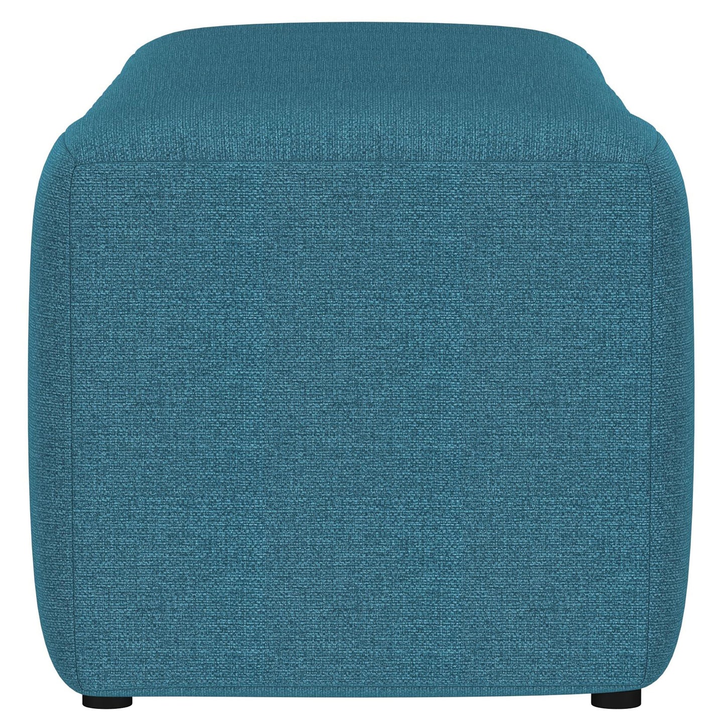 latifa fabric upholstered tufted accent bench peacock bluepeacock blue