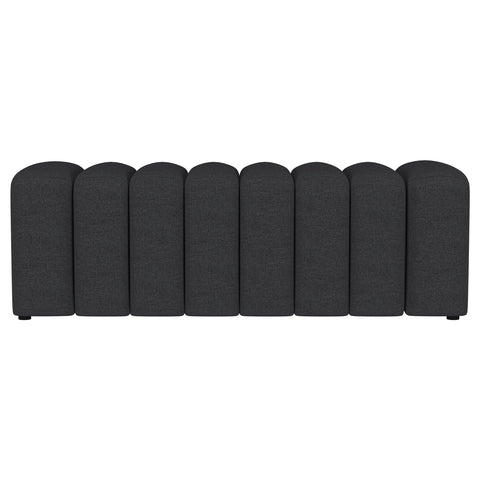 Latifa Fabric Upholstered Tufted Accent Bench CharcoalCharcoal