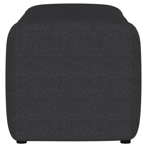 Latifa Fabric Upholstered Tufted Accent Bench CharcoalCharcoal