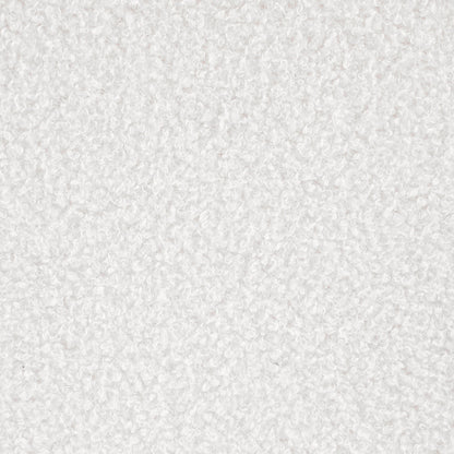 Christine Faux Sheepskin Upholstered Round Ottoman IvoryIvory