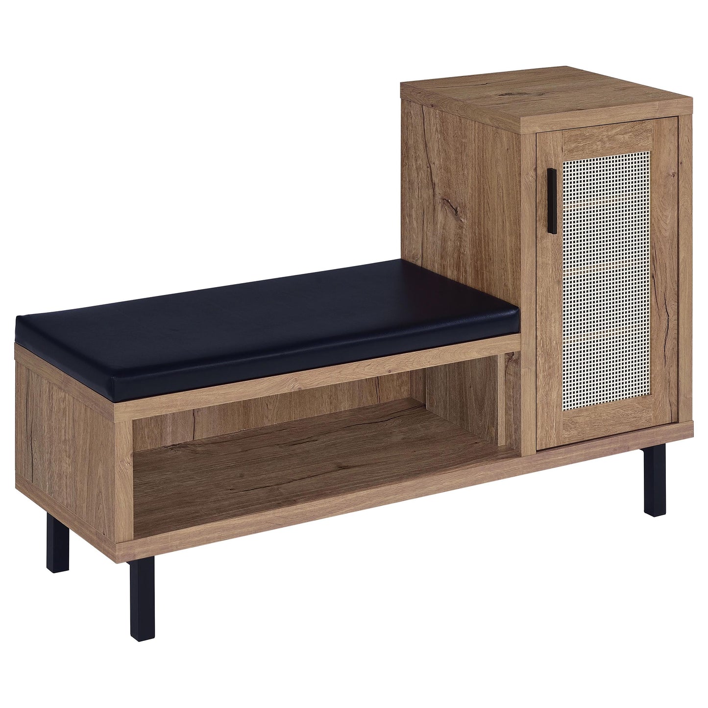 gwyneth 1-door entryway shoe storage bench natural oak