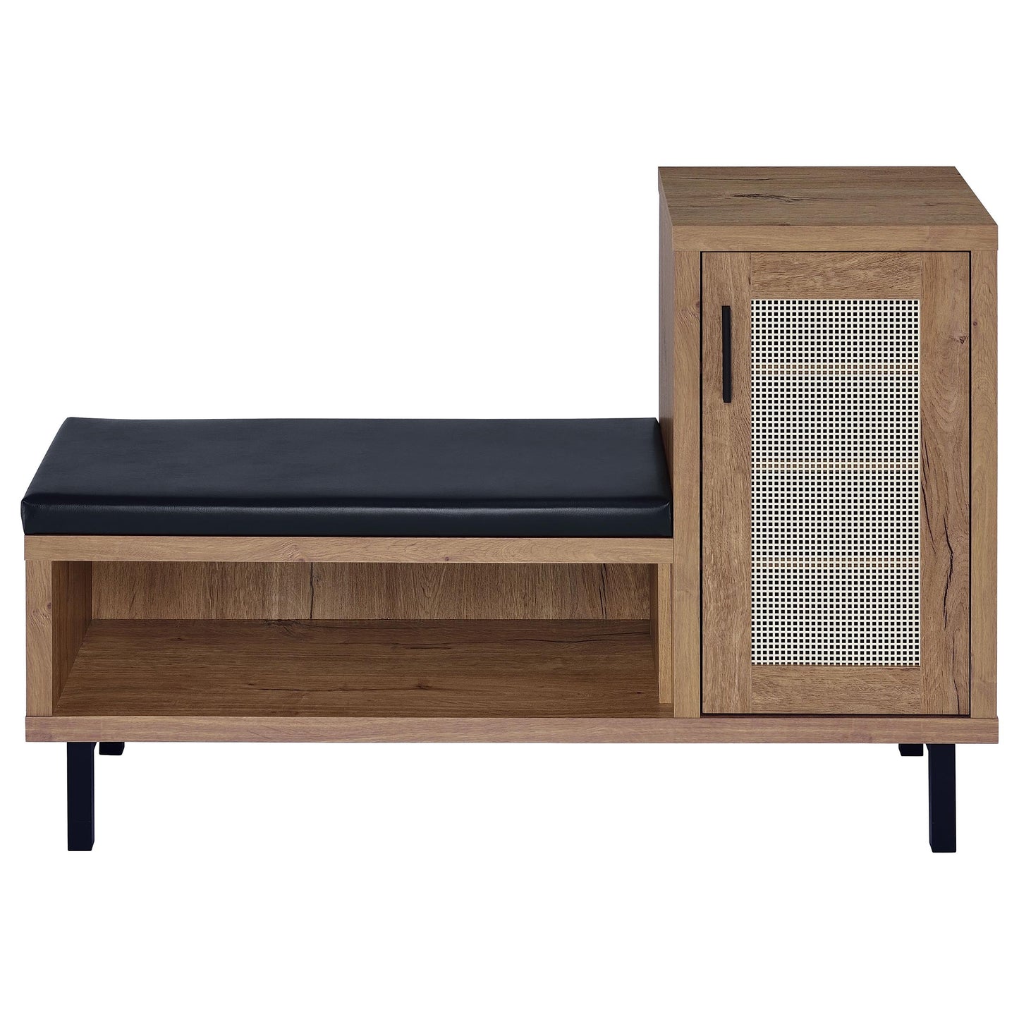 gwyneth 1-door entryway shoe storage bench natural oak