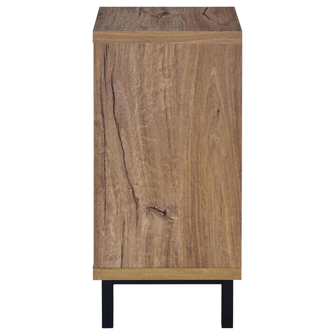 Gwyneth 1-door Entryway Shoe Storage Bench Natural Oak