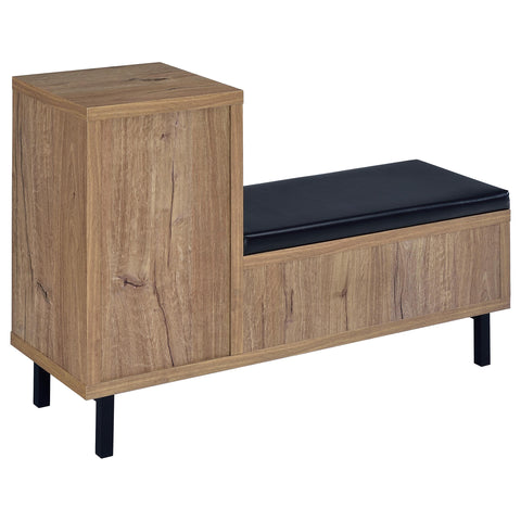 Gwyneth 1-door Entryway Shoe Storage Bench Natural Oak