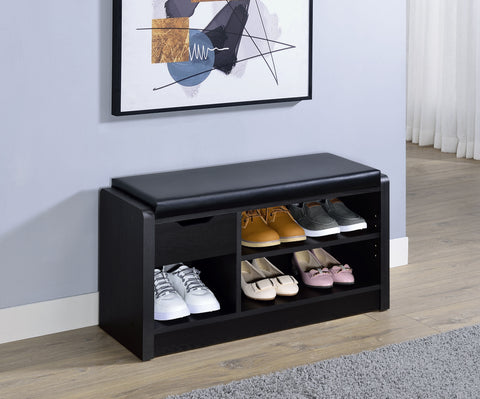 Eileen Storage Bench BlackBlack