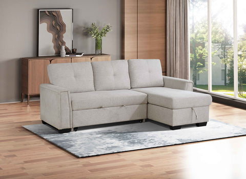 Carter (3)2-Piece Sectional with Reversible Chaise and Pull-out Bed