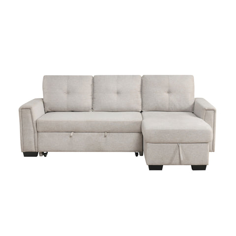 Carter (3)2-Piece Sectional with Reversible Chaise and Pull-out Bed