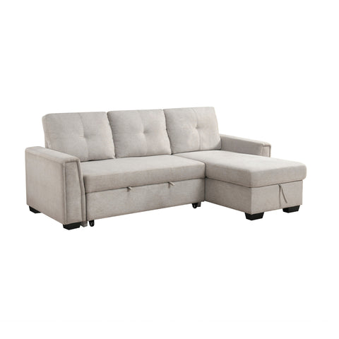 Carter (3)2-Piece Sectional with Reversible Chaise and Pull-out Bed