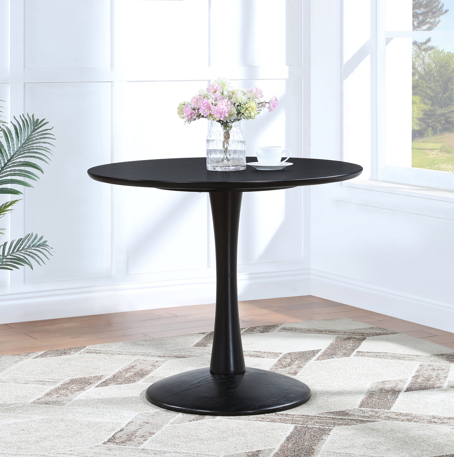 millwin black dining table