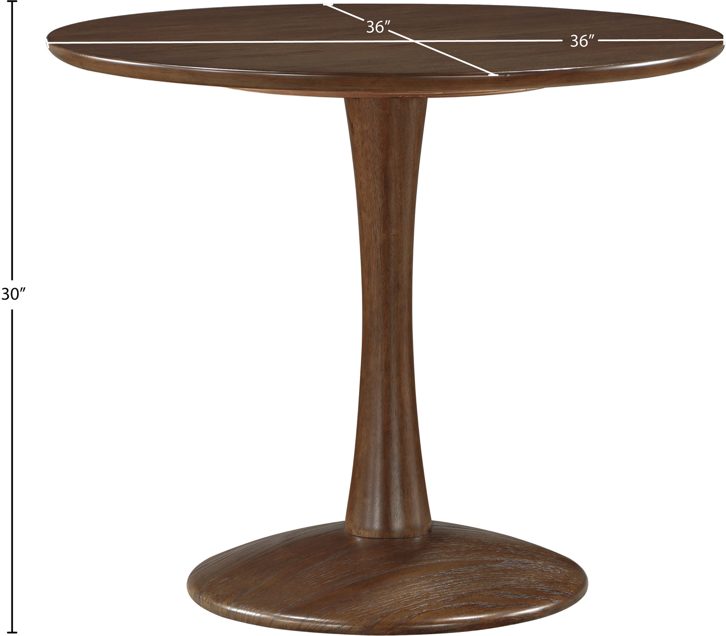 millwin brown dining table