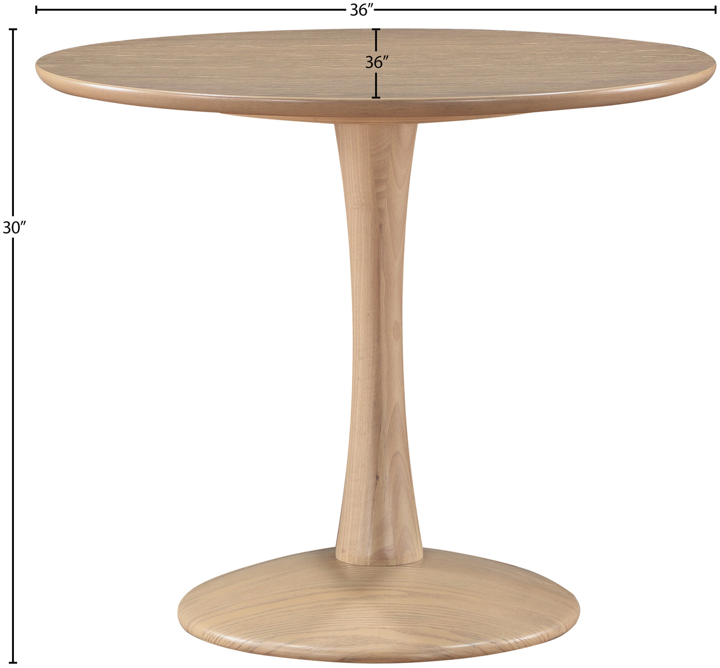 millwin natural oak dining table