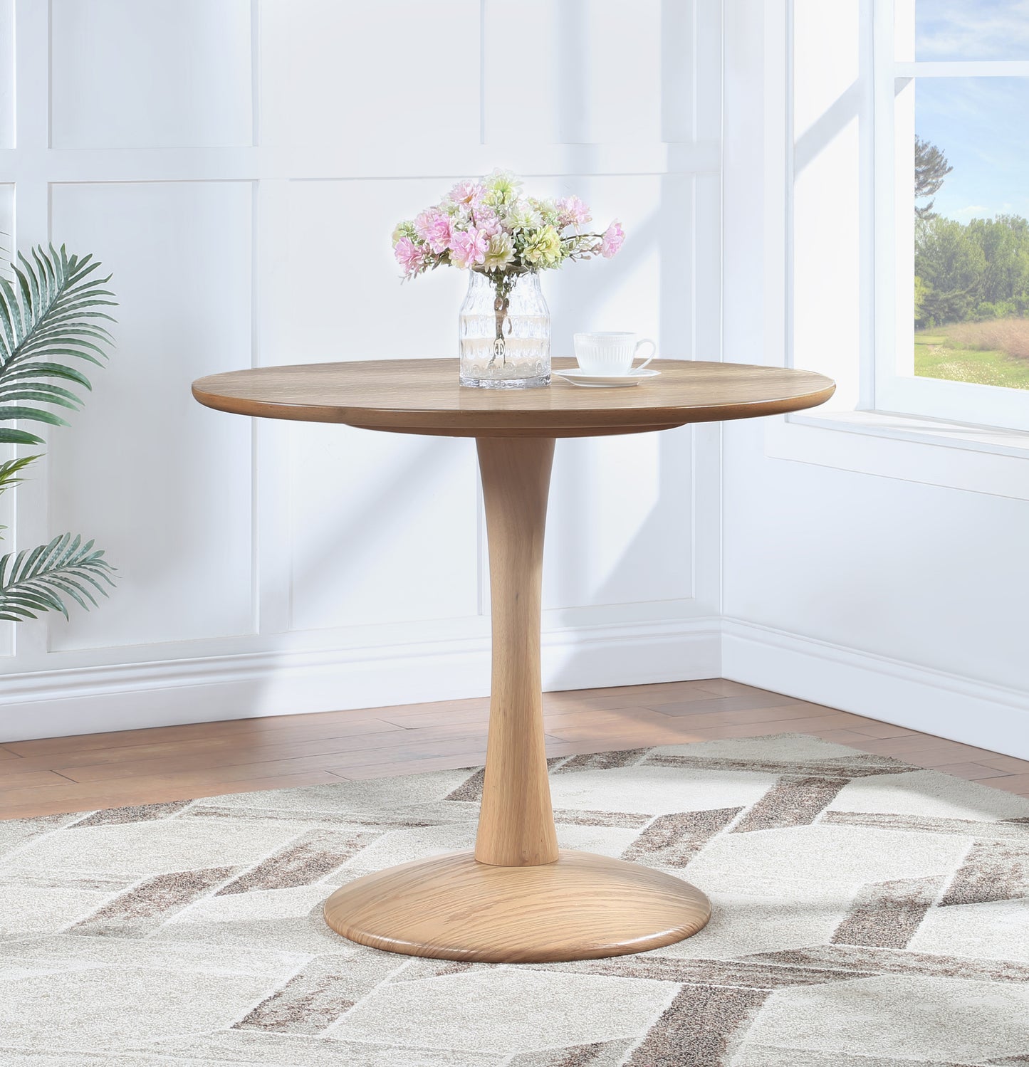 millwin natural oak dining table