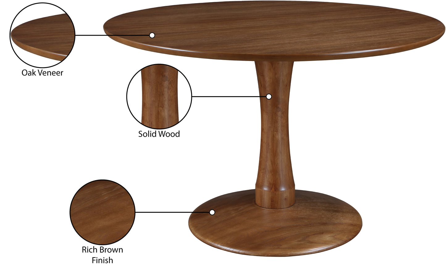 cresthill brown dining table t