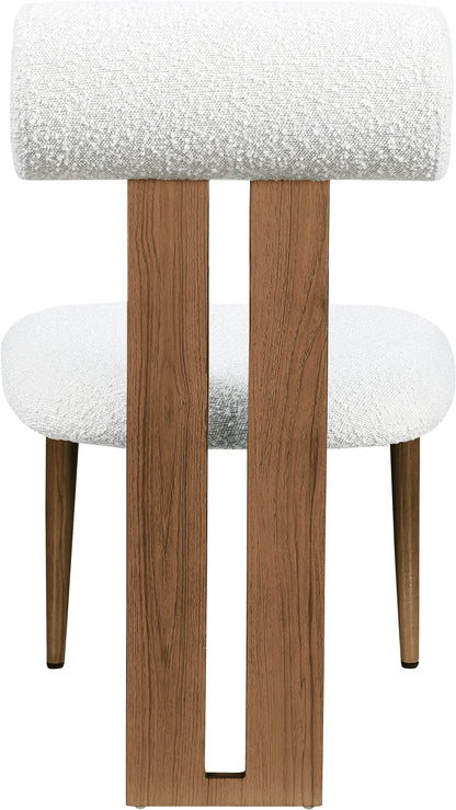 Anastasia Cream Boucle Fabric Dining Chair