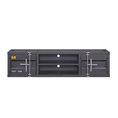 Bellona TV Stand, Gunmetal Finish